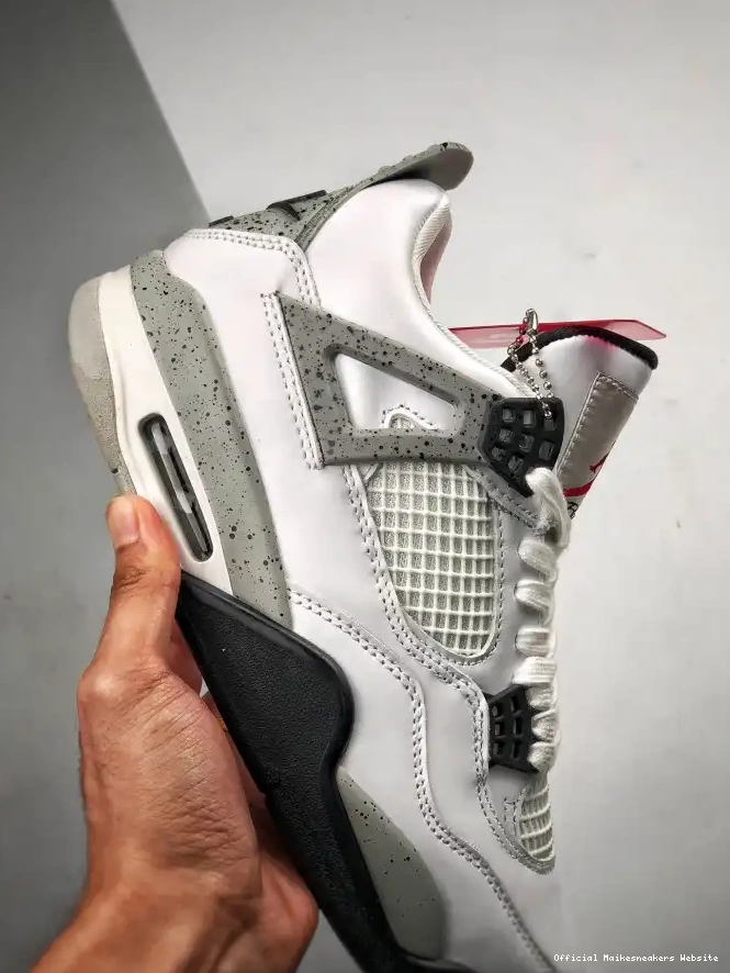 Official Maikesneakers 4 White Air 840606-192 OG Jordan (nike) Cement 0327